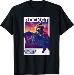 Marvel Guardians of the Galaxy Volume 3 Rocket Poster T-Shirt
