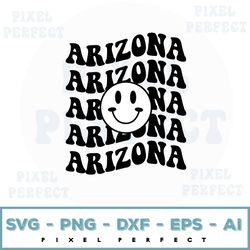 Arizona Smiley svg, Smiley svg, Smiley Face png, Retro Smiley svg, Have a Good Day Smiley, Cricut Cut File, Sublimation