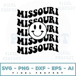 Missouri Smiley svg, Smiley svg, Smiley Face png, Retro Smiley svg, Have a Good Day Smiley, Cricut Cut File, Sublimation