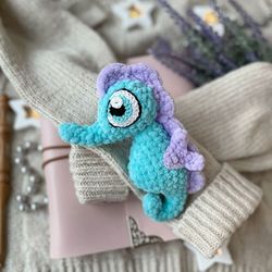 Crochet Pattern Sea Horse / Crochet PATTERN plush toy / Amigurumi stuff toys tutorials / Amigurumi animals big eyes