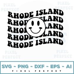Rhode Island Smiley svg, Smiley svg, Smiley Face png, Retro Smiley svg, Have a Good Day Smiley, Cricut Cut File, Sublima