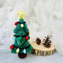 Crochet small fir/ Crochet pattern christmas tree / stuff toys tutorial christmas tree / Amigurumi christmas toy