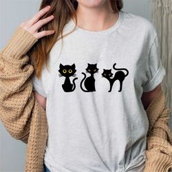 Black Cat Shirt - Cat Lover Shirt - Halloween Shirt - Cat Sweatshirt - Halloween Cat Sweat - Halloween Sweater - Hallowe