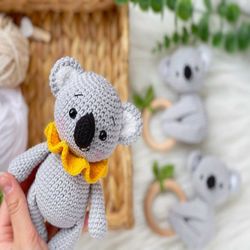 Amigurumi koala crochet pattern, Amigurumi safari animals pattern, Easy crochet pattern PDF, Amigurumi toy pattern