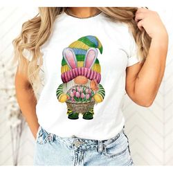 Cute Easter Gnome Shirt,Bunny Ear Gnome,Easter Matching Shirt,Easter Celebration,Cute Shirt,Bunny Gnome,Easter Gift,Gnom