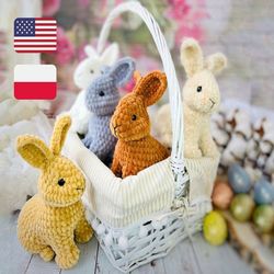 Crochet pattern baby rabbit English and Polish / Crochet PATTERN plush toy / Amigurumi stuff toys tutorial rabbit