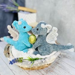 Crochet pattern dragon / Crochet PATTERN plush toy dinosaur / Amigurumi stuff toys tutorial / Amigurumi pattern dinosaur