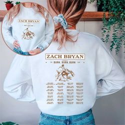 Zach Bryan The Burn Tour 2023 Sweatshirt For Fan - Zach Bryan Concert Fan Shirt - Zach Bryan Country Music Shirt - Zach