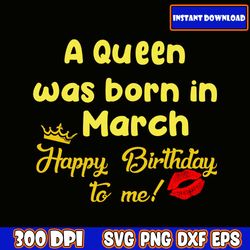 A Queen, March girl svg, May birthday svg, This Queen was born, Women born in May svg, Fire in her soul, leopard svg