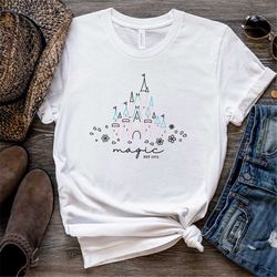 Disneyland Castle T-shirt | Magic Kingdom Sweatshirt | The Happiest Place on Earth | Women Disney Sweatshirt | Disney Va