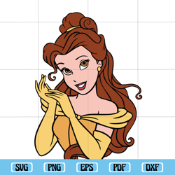 Belle Disney Princess SVG Files, Disney Svg, Disneyland Svg, Disney Character Svg, Belle Design