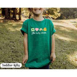 Little Lucky Charm Shirt for Toddler, St Patrick's Day Shirt for Irish Girls, Cute Boy Patricks Day Tee Shirt, Mama' s L