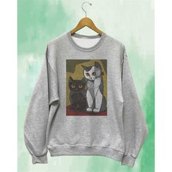 Ying Yang Cat Sweatshirt Unisex