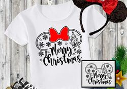 SVG DXF File for Merry Christmas Mickey and Minnie