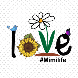 Love mimi life, svg Files For Silhouette, Files For Cricut, svg, dxf, eps, png Instant Download