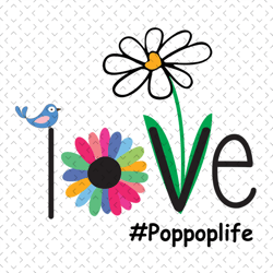 Love pop pop life, svg Files For Silhouette, Files For Cricut, svg, dxf, eps, png Instant Download