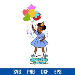 Gracie's Corner Birthday Girl Svg, Gracie's Corner Party Svg, Gracie's Corner Svg, Png Eps Dxf File
