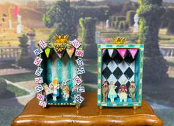 Puppet theaters based on the fairy tale "Alice". Scale 1:12.