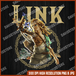 The Legend of Zelda Tears Of The Kingdom Link Portrait png, PNG High Quality, PNG, Digital Download