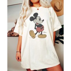 Comfort Colors Vintage Retro Disney World Shirt, Mickey & Minnie Shirt,Mickey vintage retro shirt,Vintage Disney shirt,C