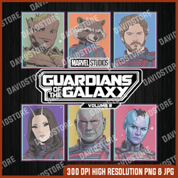 Marvel Guardians of the Galaxy Vol. 3 Retro Trading Cards png, Guardians of the Galaxy png, PNG High Quality, PNG