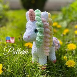 Crochet pattern unicorn amigurumi. Crochet patterns toy