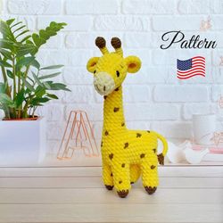 Giraffe Crochet Pattern animals instant download Pdf Crochet patterns toy