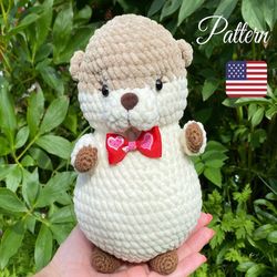 Otter Crochet Pattern Amigurumi. Crochet patterns toy