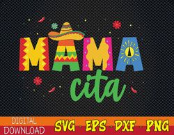 Womens Mamacita Cinco de Mayo 5 De Mayo Cactus Fiesta Svg, Eps, Png, Dxf, Digital Download
