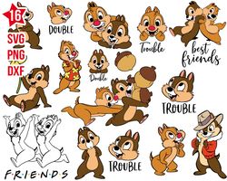 Chip and Dale Rescue Rangers svg, disney chip and dale cartoon svg png