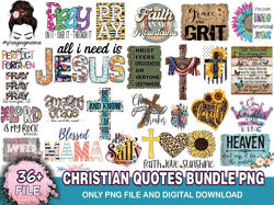38 Files Christian Quotes Bundle Png, All I Need Is Jesus