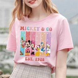 Vintage Mickey & Co Est 1928 Valentine Shirt, Retro Mickey and Friends Happy Valentine's Day, Disney Valentine Character