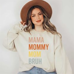 Mama Mommy Mom Bruh Shirt, Blessed Mama, Mother's Day Gift, Funnny Mother Shirt, Mama Shirt, Boho Shirt for Mother, Cute