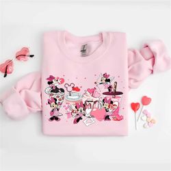 Minnie Mouse Shirt, Minnie Valentines Shirt, Minnie Mouse Coffee Valentines Shirt, Disney Valentine Shirt,Latte Valentin