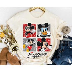 Cute Mickey Mouse with Signature Shirt / Mickey and Friends T-shirt / Walt Disney World / Disneyland Family Vacation Tri