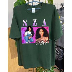 Sza Vintage Shirt, Sza New Bootleg 90s Black T-Shirt, Sza Photoshoot Shirt, Music RnB Singer Rapper Shirt