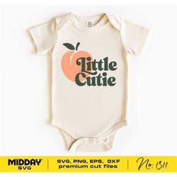 Little Cutie Svg Png, Dxf Eps, Baby Svg for Onesies, Baby Svg Shirts Files, Baby Svg For Cricut, Funny Baby Onesies, Bab