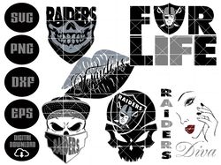 Raiders Bundle-Layered Digital Downloads for Cricut, Silhouette Etc.. Svg| Eps| Dxf| Png| Files