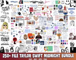 250 file Taylor Swift Midnight bundle SVG
