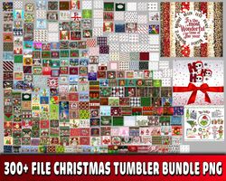 300 file christmas Tumbler bundle PNG