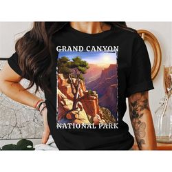 Grand Canyon National Park Arizona, Camping T-Shirt, Camping Sweatshirt, Mountain Sweater, Outdoor Gift, Nature Tee, Gra