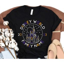 Custom Disney World Family Trip 2023 Shirt / Disney Castle Minimalist T-shirt /  100 Years of Wonder / Disney 100th Anni