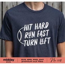 Hit Hard, Funny Softball Svg, Png Dxf Eps, Softball Dad, Softball Mom, Softball Coach Shirt, Cricut Cut File, Silhouette