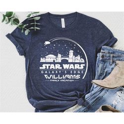 Personalized Star Wars Galaxy's Edge Family Vacation Shirt / Custom Name Star Wars Day 2023 T-shirt / May the 4th / Star