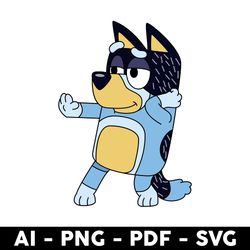 Bandit Heeler Svg, Bluey Dad Svg, Bluey Svg, Bluey Dog Svg, Cartoon Svg Digital File - Digital File