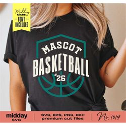 Basketball Team Template Shirts, Svg Png Dxf Eps, Team Logo, Basketball Mom Svg, Sweatshirt, Basketball Shirt, Cricut, S