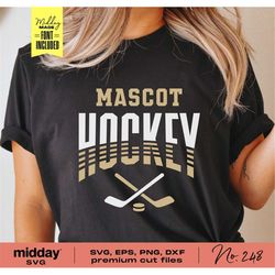 Hockey Team Template, Svg Png Dxf Eps, Hockey Team Shirt, Design for Sweatshirt, Hoodie, Customizable, Cricut File, Silh