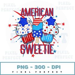 American Sweetie 4th Of July Png Digital Design