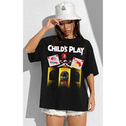 Chucky Bootleg Vintage Unisex Shirt Horror Movie Shirt, Bride Of Chucky, Halloween Gift, Halloween Costume, Child Play S