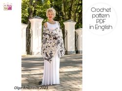 Crochet shawl pattern ,  lacy crochet shawl pattern , prayer shawl crochet pattern , crochet bridal shawl pattern.